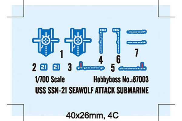 USS SSN-21 SEAWOLF (Hobby Boss 87003) 1/700