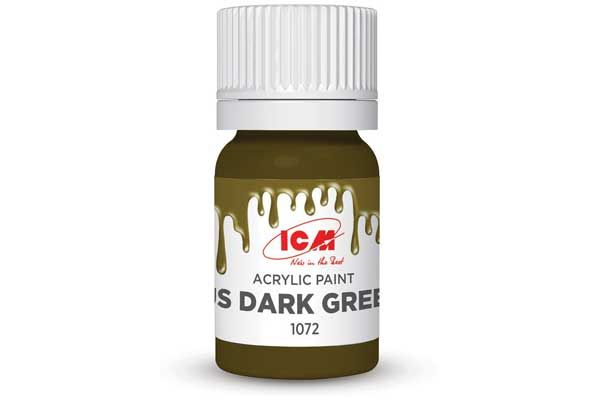 Акрилова фарба - Темно-зелений США (US dark green) ICM 1072 Акрилова фарба - Темно-зелений США (US dark green) ICM 1072