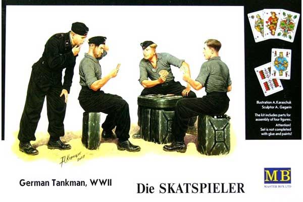 Німецькі танкісти за грою в карти (Master Box 3525) 1/35 Німецькі танкісти за грою в карти (Master Box 3525) 1/35