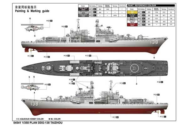 DDG 138 TAIZHOU (Trumpeter 04541) 1/350