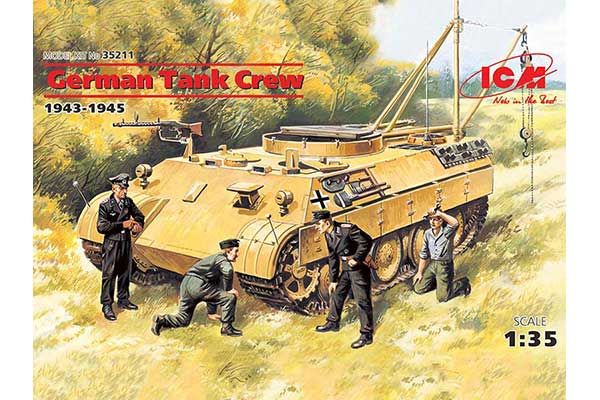 Німецький танковий екіпаж (1943-1945) (ICM 35211) 1/35 Німецький танковий екіпаж (1943-1945) (ICM 35211) 1/35