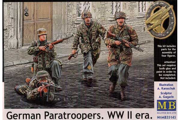 Немецкие парашютисты, Вторая мировая война (Master Box 35145) 1/35 Немецкие парашютисты, Вторая мировая война (Master Box 35145) 1/35