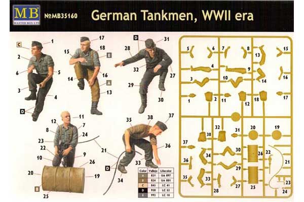 Німецькі танкісти (Master Box 35160) 1/35