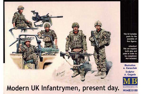 Современные пехотинцы Великобритании (Master Box 35180) 1/35 Современные пехотинцы Великобритании (Master Box 35180) 1/35