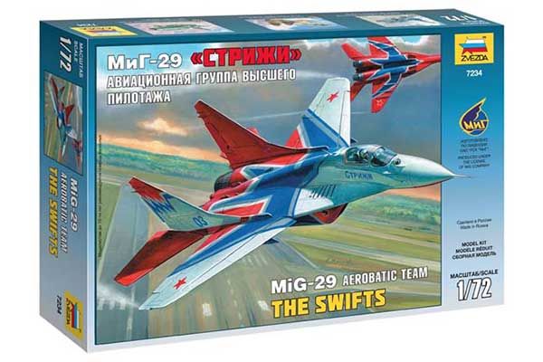 "МиГ-29" авиагруппа "Стрижи" (Zvezda 7234) 1/72