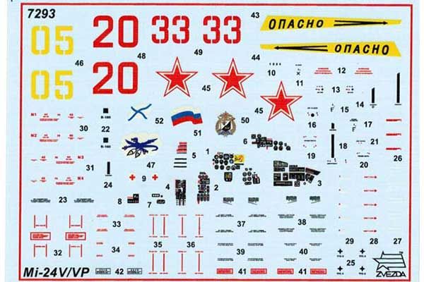 Подарочный набор со сборной моделью вертолета Ми-24 В/ВП "Крокодил" (Zvezda 7293) 1/72