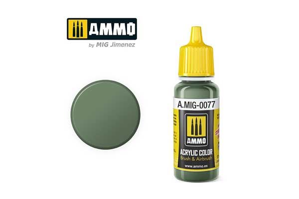 Акрилова фарба - Dull Green (A.MIG-0077)