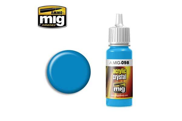 Акрилова фарба - A.MIG-0098 CRYSTAL Light Blue