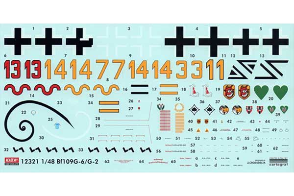 Messerschmitt Bf109G-6/G-2 "JG 27" (Academy 12321) 1/48