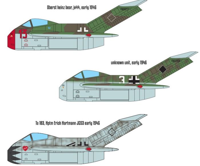 Focke-Wulf Ta-183 ​Huckebein (Academy 12327) 1/48