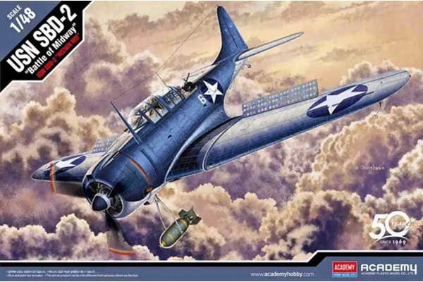 USN SBD-2 "Battle of Midway" (Academy 12335) 1/48