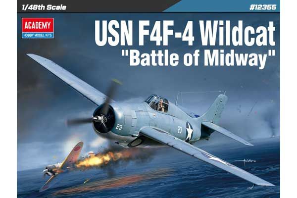 USN F4F-4 Wildcat "Battle of Midway" (Academy 12355) 1/48
