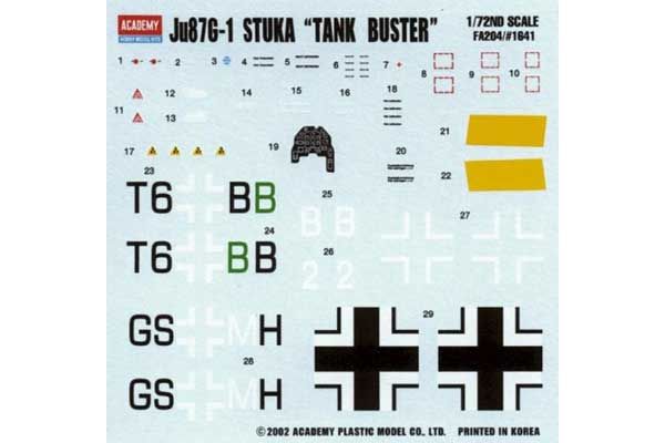 JU-87G STUKA "TANK BUSTER" (Academy 12450) 1/72