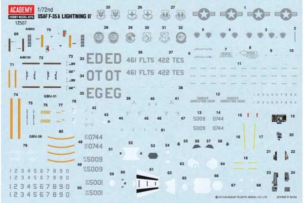 F-35A Lightning II (Academy 12507) 1/72