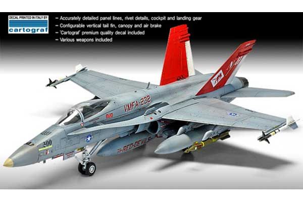F/A-18A+ "VMFA-232 Red Devils" (Academy 12520) 1/72