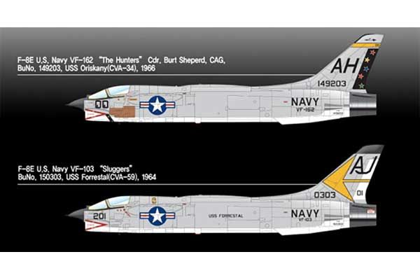 F-8E  VF-162 "The Hunters"  (Academy 12521) 1/72