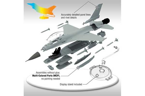 F-16C Multirole Fighter (Academy 12541) 1/72