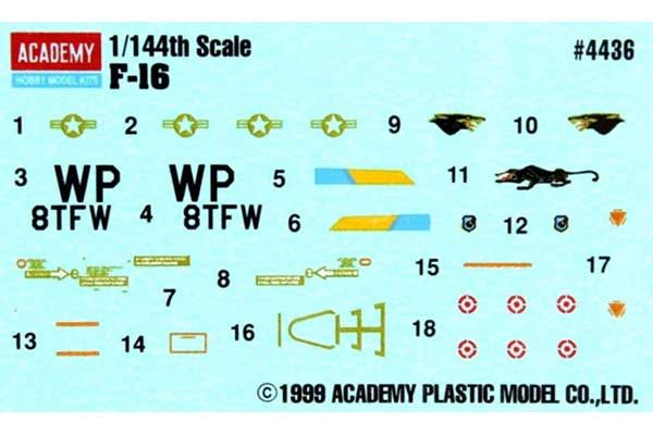 F-16 (Academy 12610) 1/144
