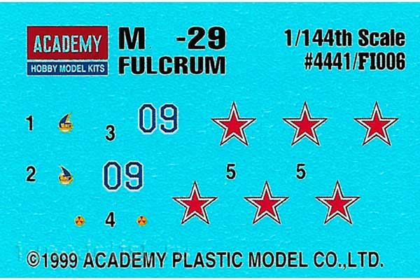 Міг-29 Fulcrum (Academy 12615) 1/144