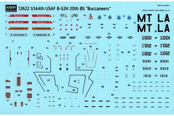 B-52H Stratofortress 20th BS 'Buccaneers' (Academy 12622) 1/144