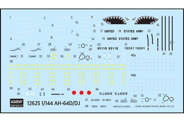 AH-64D/DJ (Academy 12625) 1/144