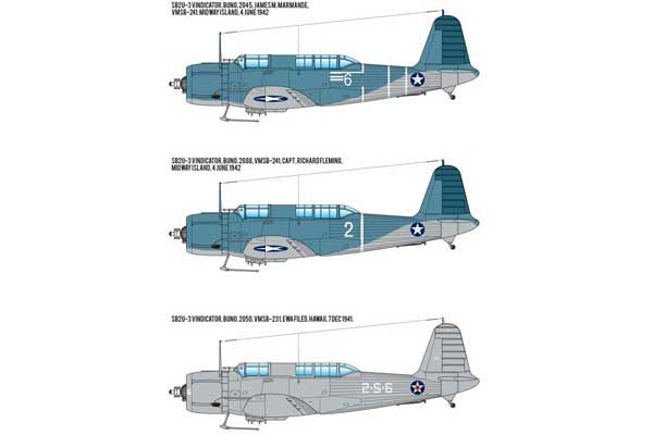 SB2U-3 "Battle of Midway" (Academy 12350) 1/48