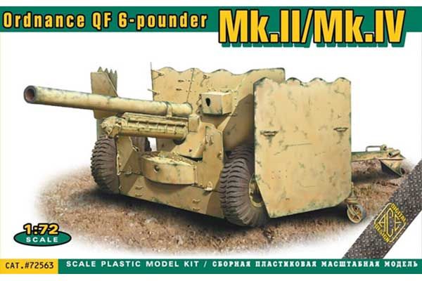 Ordnance QF 6-pounder Mk.II/Mk.IV (ACE 72563) 1/72