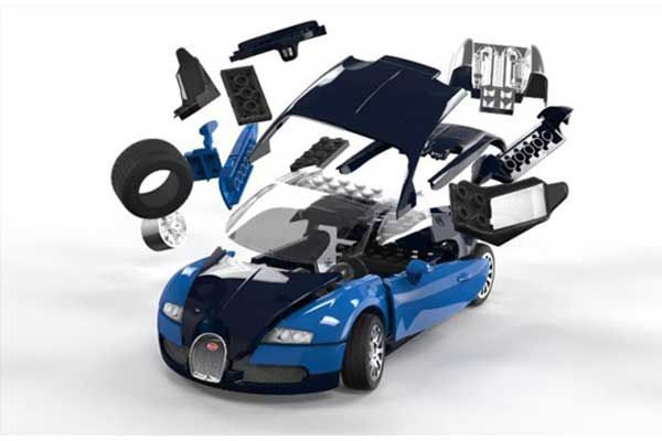 Bugatti Veyron (Lego сборка) (AIRFIX J6008)