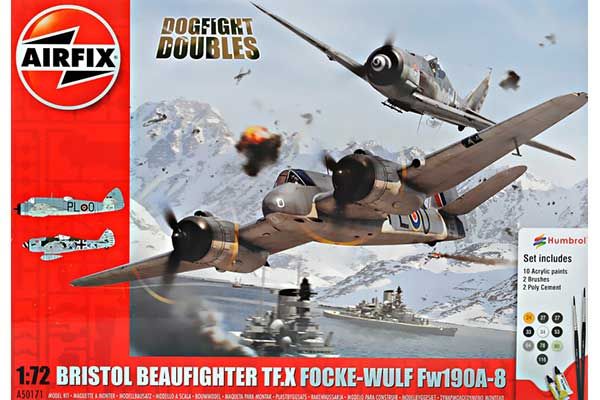 Bristol Beaufighter Mk.X и Focke-Wulf Fw190 - 8 (Airfix 50171) 1/72 Bristol Beaufighter Mk.X и Focke-Wulf Fw190 - 8 (Airfix 50171) 1/72