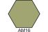 ЗЕЛЕНО-СЕРАЯ краска акриловая матовая (ХО-МА АМ16)