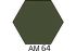 ЧЕРНО-ЗЕЛЕНАЯ краска акриловая матовая (ХО-МА АМ64)