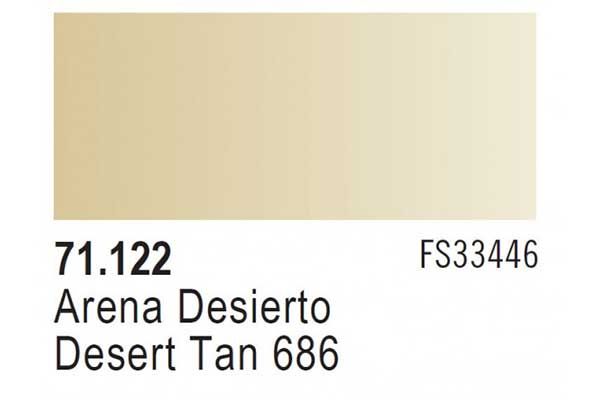 Краска акриловая "Model Air" пустынный желтый 686 - Vallejo 71122