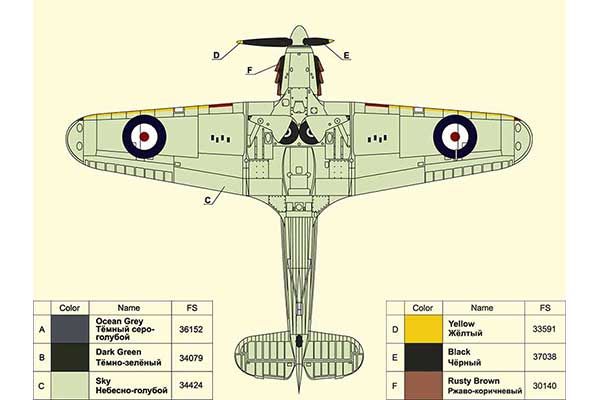 Истребитель Хоукер «Си Харрикейн» Mk.IB (ARK models 48007) 1/48