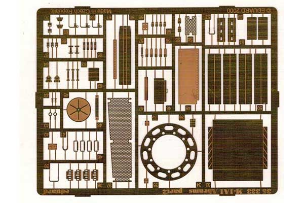 Фототравлення для танка M1A1 Abrams (Eduard 35333) 1/35