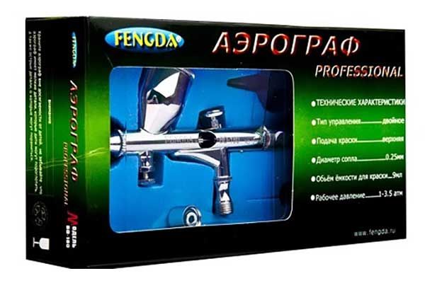 FENGDA BD-180 Аэрограф профессиональный металлический 0.25мм