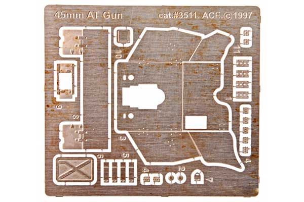 Фототравление - 45мм советсткая ПТП (ACE 3511) 1/35