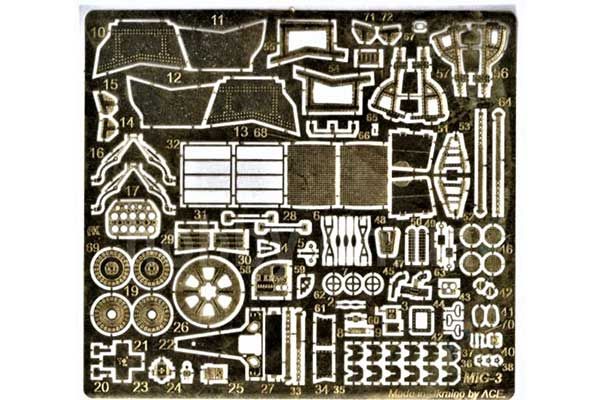 Фототравление для самолета МиГ-3 (ACE 4807) 1/48