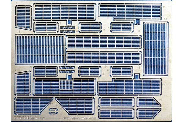 Противокуммулятивные решётки БТР-70 (ACE 7263) 1/72