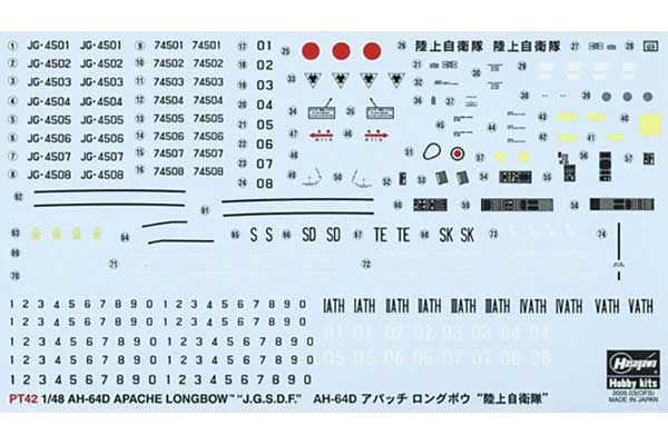 AH-64D Apache Longbow JGSDF (Hasegawa 07242 PT42) 1/48