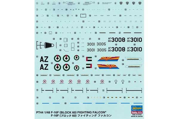F-16F Block 60 Fighting Falcon (HASEGAWA 07244 PT44) 1/48