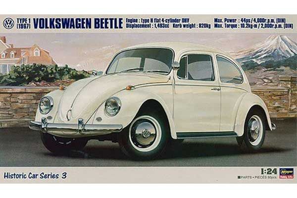 Volkswagen Beetle Type 1 1967 (Hasegawa 21203 HC3) 1/24 Volkswagen Beetle Type 1 1967 (Hasegawa 21203 HC3) 1/24