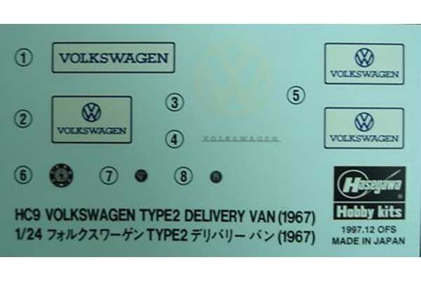 Volkswagen Type 2 Delivery Van 1967 (Hasegawa 21209 HC-9) 1/24