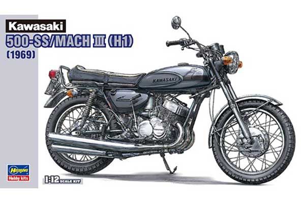 Kawasaki 500-SS/Mach III (H1) 1969 (Hasegawa 21510 BK10) 1/12