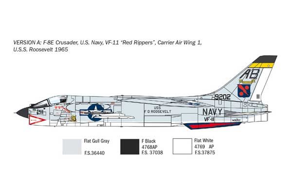 F-8E Crusader (ITALERI 1456) 1/72