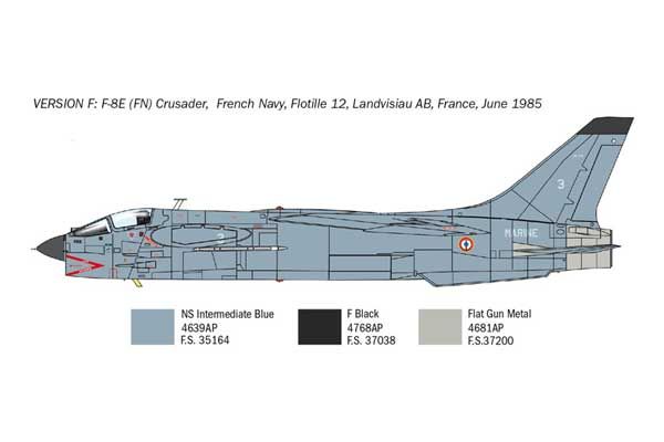 F-8E Crusader (ITALERI 1456) 1/72