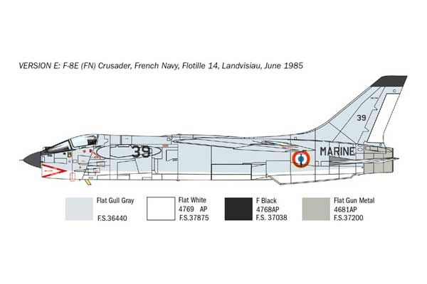 F-8E Crusader (ITALERI 1456) 1/72