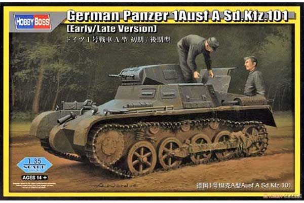 Panzer 1Ausf A Sd.Kfz.101 (Ранняя/Поздняя версия) (Hobby Boss 80145) 1/35 Panzer 1Ausf A Sd.Kfz.101 (Ранняя/Поздняя версия) (Hobby Boss 80145) 1/35