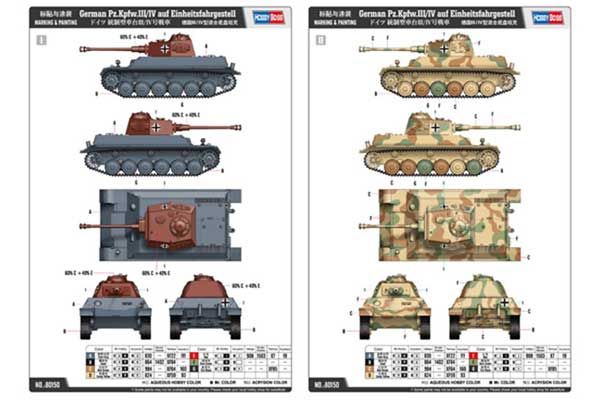 Pz.Kpfw.III/IV auf Einheitsfahrgestell (Hobby Boss 80150) 1/35