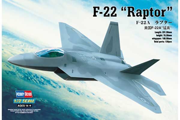 F-22A Raptor (Hobby Boss 80210) 1/72 F-22A Raptor (Hobby Boss 80210) 1/72