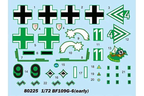 Bf109 G-6 (ранній) (Hobby Boss 80225) 1/72